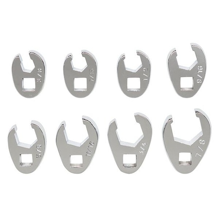 Atd Tools ATD 8-Piece SAE 3/8-Inch Drive Flare Nut Crowfoot Wrench Set 99310